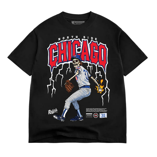 Relish Brand: North Side "Twice retired 31" Chicago Baseball 2026 - Black