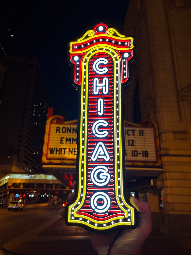 Chicago Theatre Led Sign