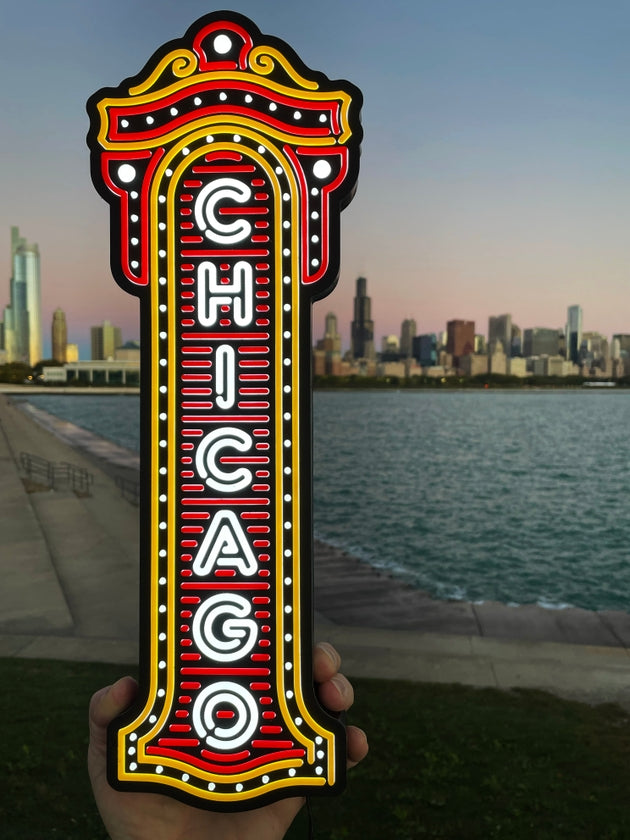 Chicago Theatre Led Sign