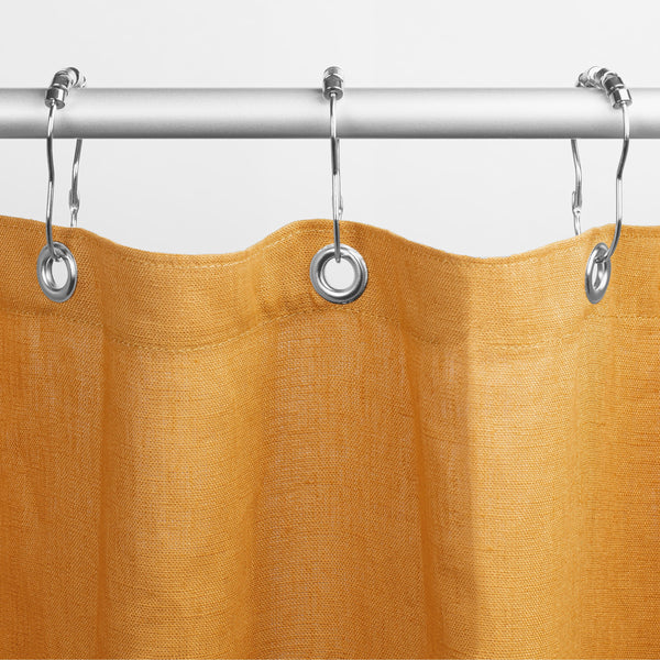 Bean Products: Linen Shower Curtain – Bath, Tub + Stall Sizes-Standard 70 x 74