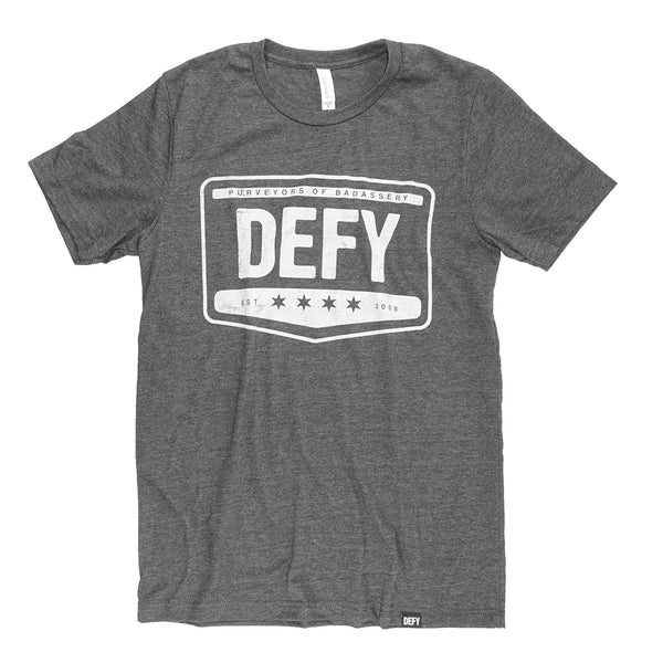 DEFY: Badassery Tee / Dark Grey Heather
